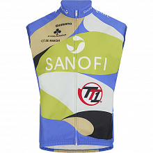 Веложилет De Marchi Team Sanofi TT1 Winter Devo Vest (white-blue)